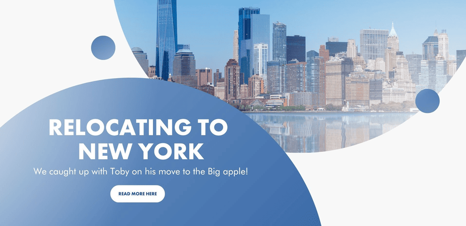 Relocating to our NY offices - Toby